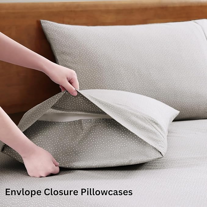LANE LINEN 100% Organic Cotton Bed Sheets Extra Long Twin, Soft & Comfy Fully - Image 5