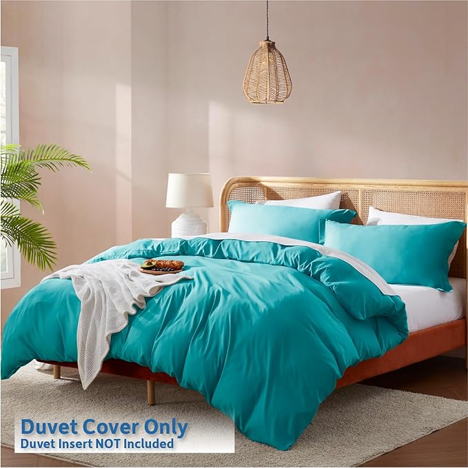 Nestl Teal California King Duvet Cover Sets - Image 2