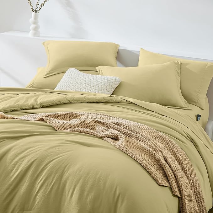 WRENSONGE Full Size Comforter Set- 7 Pieces Hemp Bed in a Bag Full Size - Image 3