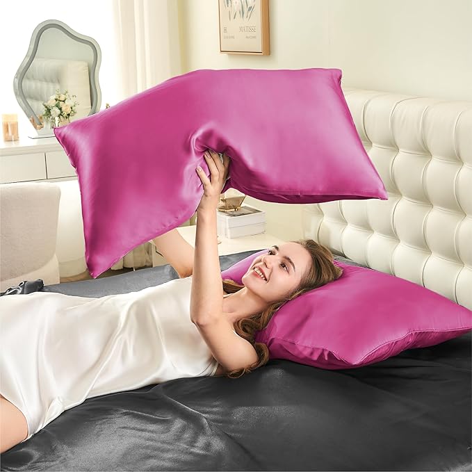 INFIIXSO Mulberry Silk Pillow Cases King Size Set of 2, Silk Pillowcase - Image 7