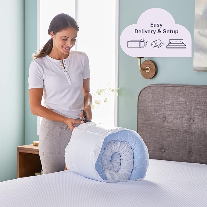 Sleep Innovations Dual Layer 4 Inch Memory Foam Mattress Topper, King Size - Image 7