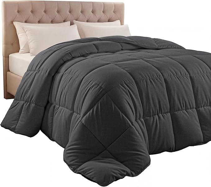 Utopia Bedding King Comforter Duvet Insert, Quilted Grey Comforter by UTOPIABEDDING
