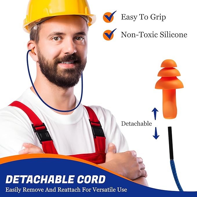 Quality Reusable Earplugs 100 Pair - Image 4