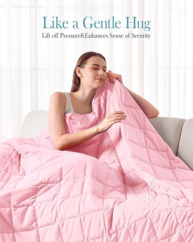 Topblan Weighted Blanket 15 pounds, Soft Cooling Weighted Blanket Full Size - Image 2