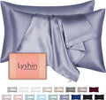 Silk Pillow Cases 2 Pack Standard Size by LYSHINSILKPILLOWCASES