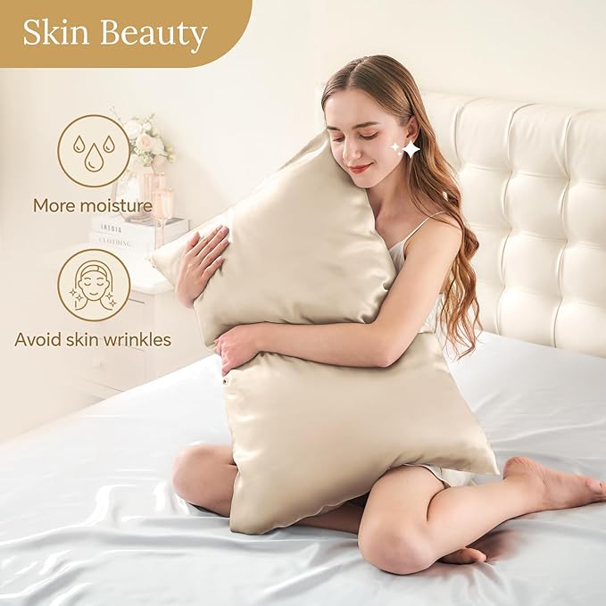 INFIIXSO Mulberry Silk Pillow Case King Size, Silk Pillowcase - Image 3
