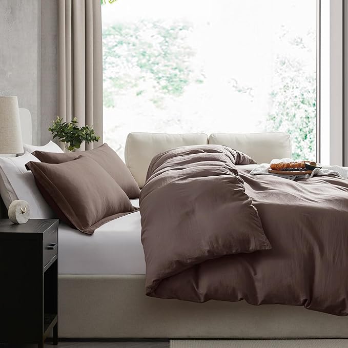 Nestl Chocolate Brown Duvet Cover Full Size - Image 7