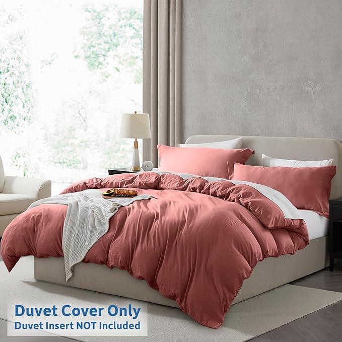 Nestl Pink Clay Duvet Cover Queen Size - Image 2