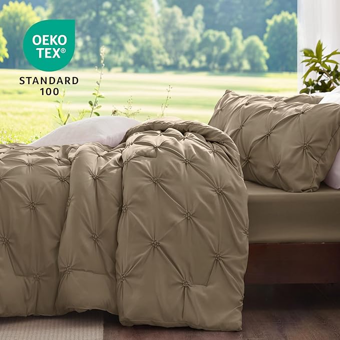 BEDELITE Light Brown Queen Comforter Set - Image 3