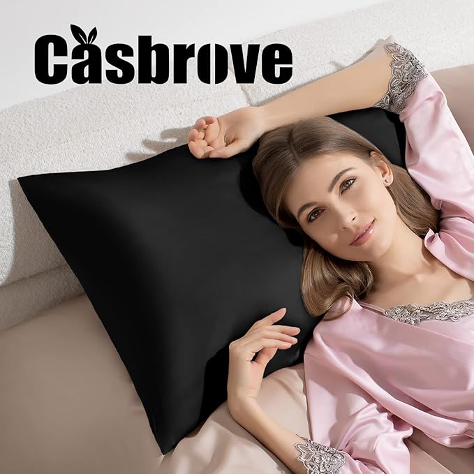 Silk Pillow Cases for Hair and Skin Mulberry Silk Pillowcase Soft Breathable - Image 6