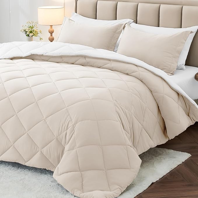 MUXHOMO 7 Pieces California King Comforter Set, Reversible Bed in a Bag Cal by MUXHOMO