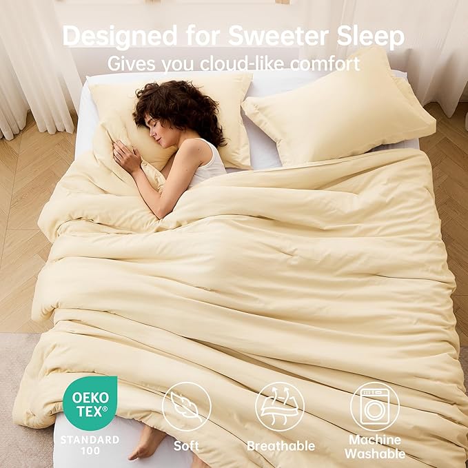 MUXHOMO Queen Comforter Set, All Season Ultra Soft Down Alternative Bedding - Image 2
