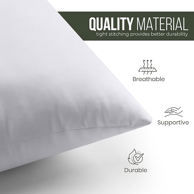 Utopia Bedding Throw Pillows – 22 x 22 Inches Down Alternative Pillows - Image 8