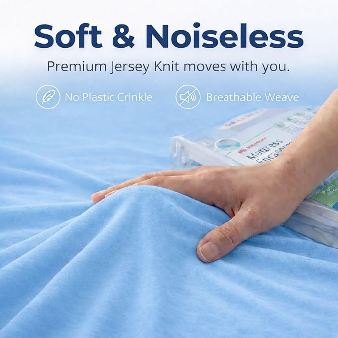 Guardmax Jersey Knitted King Zippered Mattress Encasement - Image 7