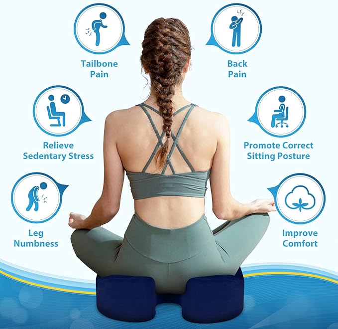 BlissTrends Seat Cushion, 5.2in Thick Memory Foam Cushions - Image 5