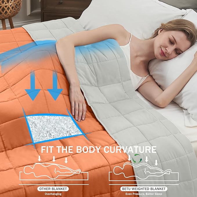 Weighted Blanket for Adults 15lbs, Twin Full Size Cooling Heavy Throw Blanket - Image 3