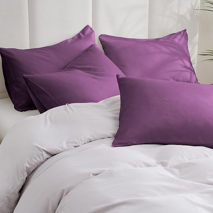 ZPECC Pillow Cases King Size Set of 4, 20x36 Envelope Closure Pillowcases - Image 2