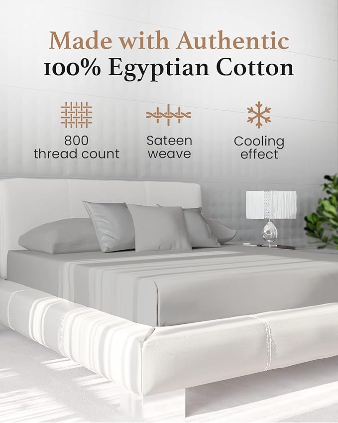 Good Sleep Bedding California King Fitted Sheets Only, 800 TC Cal King Sheets - Image 2