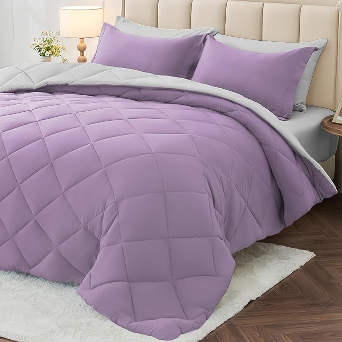 MUXHOMO 5 Pieces Twin Comforter Set, Reversible Bed in a Bag Twin Size by MUXHOMO