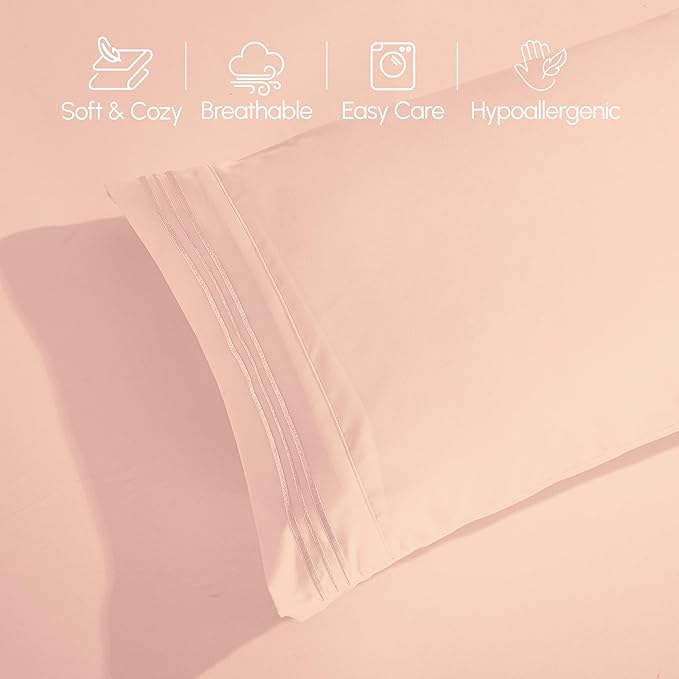 Elegant Comfort Luxurious 1500 Premium Hotel Quality Microfiber 4-Piece Sheet - Image 8