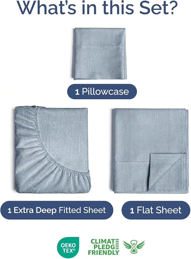 Extra Deep Twin Sheet Set - Image 2
