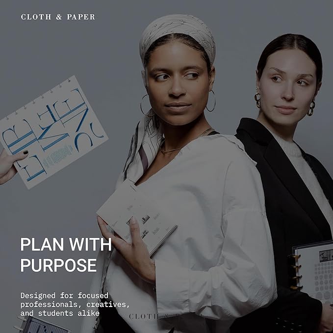 Cloth & Paper Travel Notebook | Routine Builder Planner – Beignet | A5 Slim - Image 7