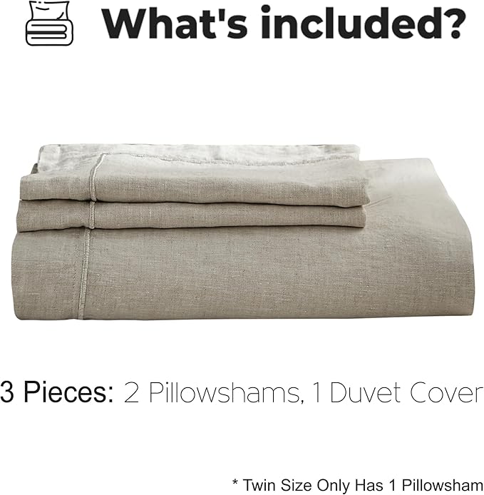 Simple&Opulence 100% Washed Linen Duvet Cover - Image 7