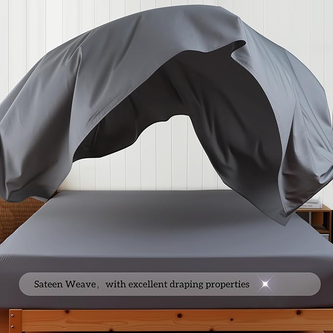 Cotton Flat Sheets Only, 600 TC 100% Cotton Flat Sheet Top Sheet Only, Twin - Image 9