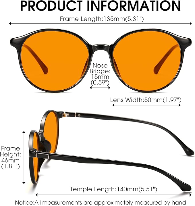 LIKSMU Blue Light Blocking Glasses Computer Gaming TV Phone Sleeping Glasses - Image 4