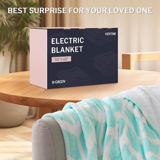 VENTIMI Electric Blanket Heated Throw, Fast Heating Blankets - Image 7