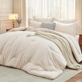 MUXHOMO 7 Pieces King Comforter Set, Soft Bed in a Bag King Size, All Season by MUXHOMO