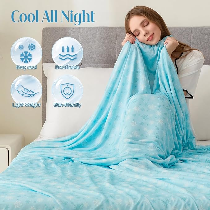 OIGAE Cooling Blanket for Hot Sleepers - Image 5