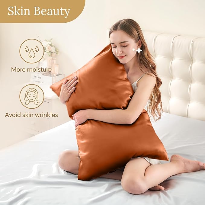 INFIIXSO Mulberry Silk Pillow Case King Size, Silk Pillowcase - Image 3