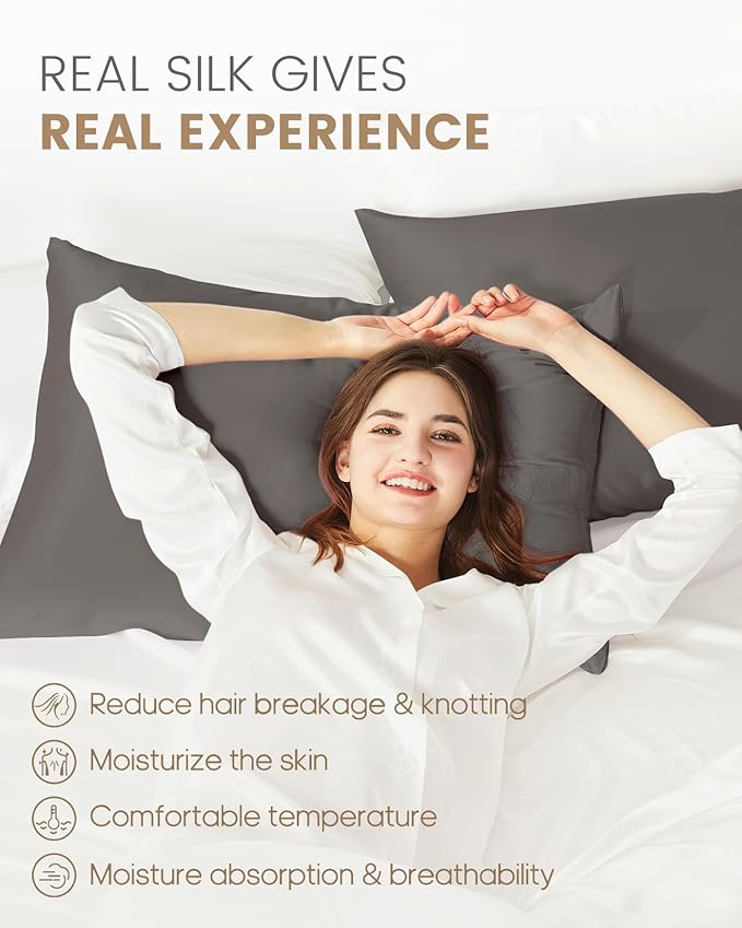 THXSILK 100% Mulberry Silk Pillowcase - Image 3
