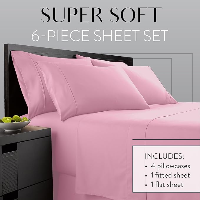 Danjor Linens Bed Sheet Set Cal King - Image 2