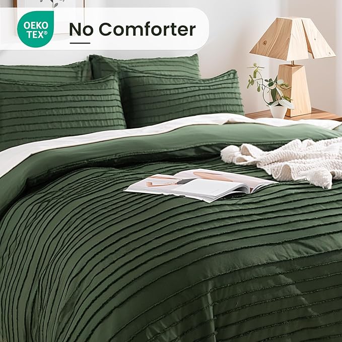 NEXHOME PRO Duvet Cover King, 3 Pieces Boho Tufted Duvet Cover Set, Soft and - Image 4