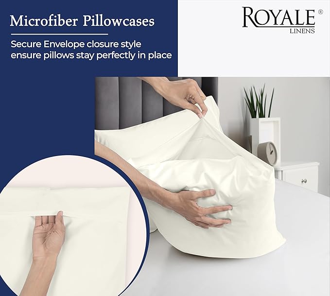 Royale Linens Queen Pillowcase Set of 2 - Image 5