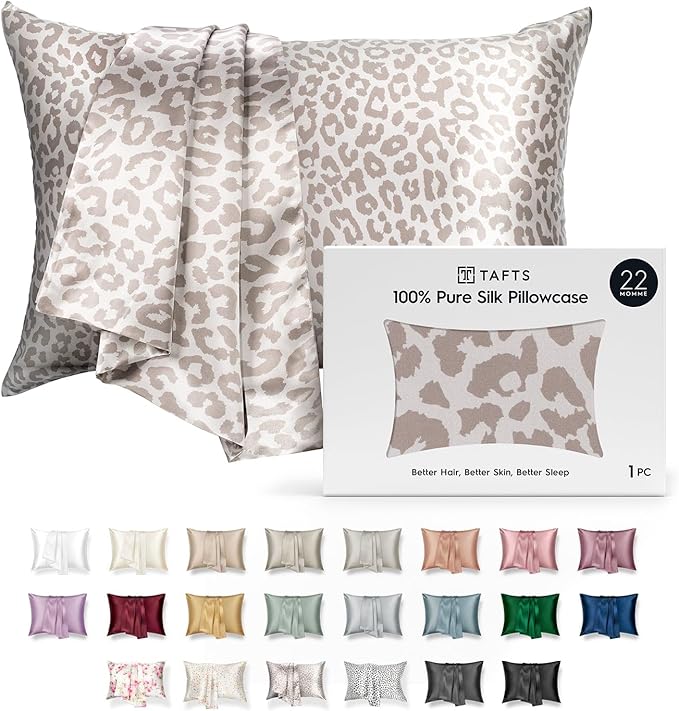 TAFTS 22mm 100% Pure Mulberry 6A Silk Pillowcase by Tafts