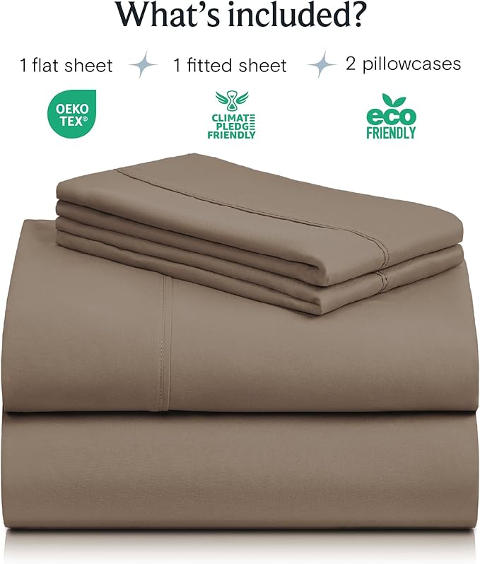 LuxClub 4 PC Full Sheet Set, Breathable Luxury Bed Sheets, Deep Pockets 18" - Image 2