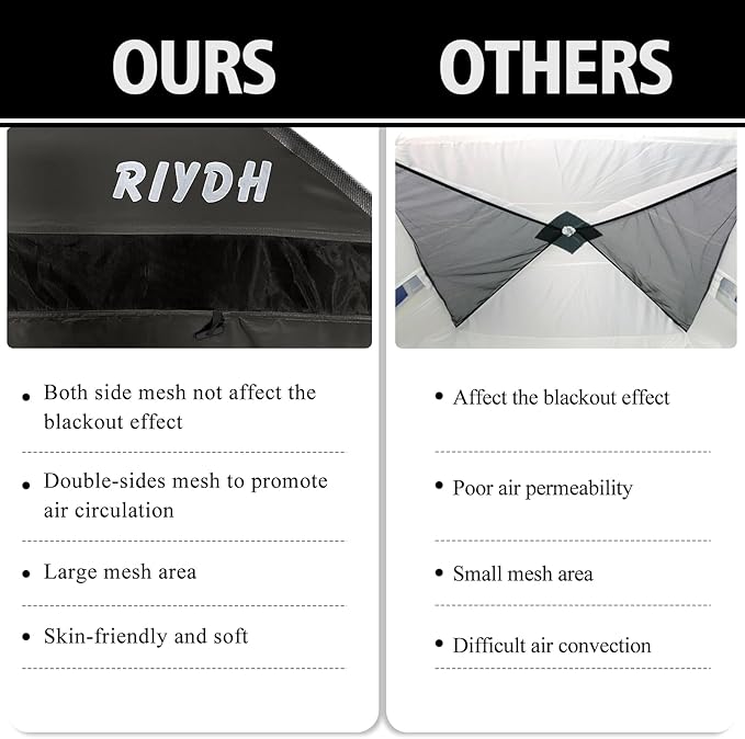 Bed Tent Bed Canopy Breathable 100% for Adult and Kids- Original Design Light Reduction 93% Sleeping Dream Tents Indoor Portable Big Space with String Light 3 Doors Twin Full Queen King Size