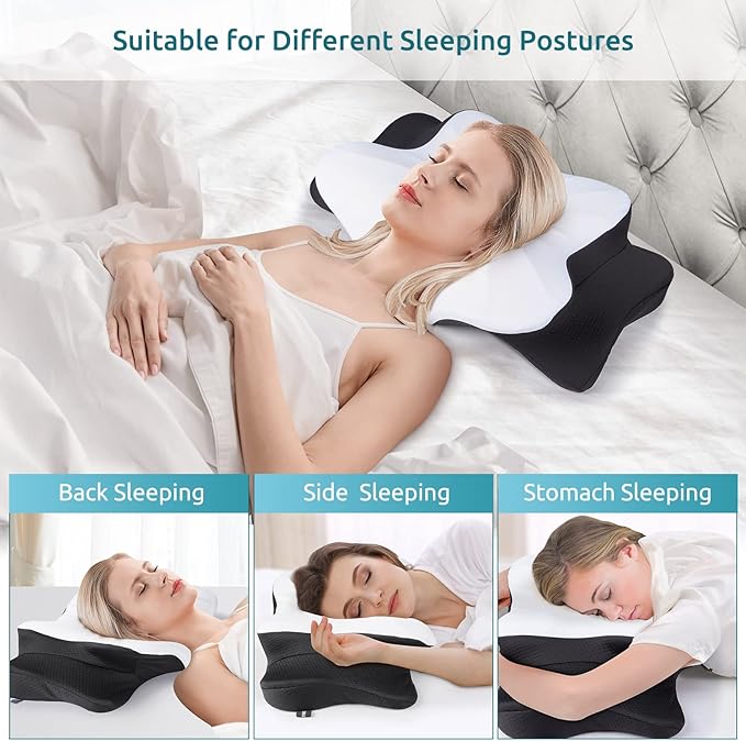 DONAMA Cervical Pillow for Neck and Shoulder Pain Relief, Cooling Contour - Image 3