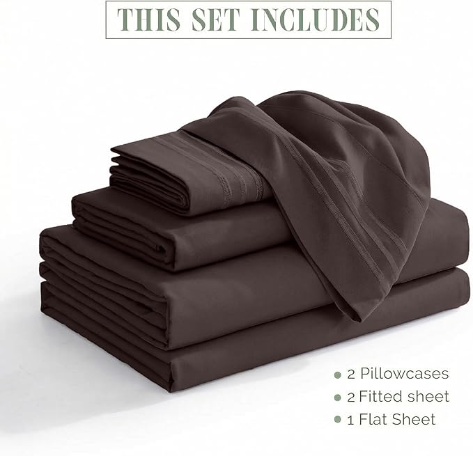 Elegant Comfort Luxurious 1500 Premium Hotel Quality Microfiber Three Line - Image 4
