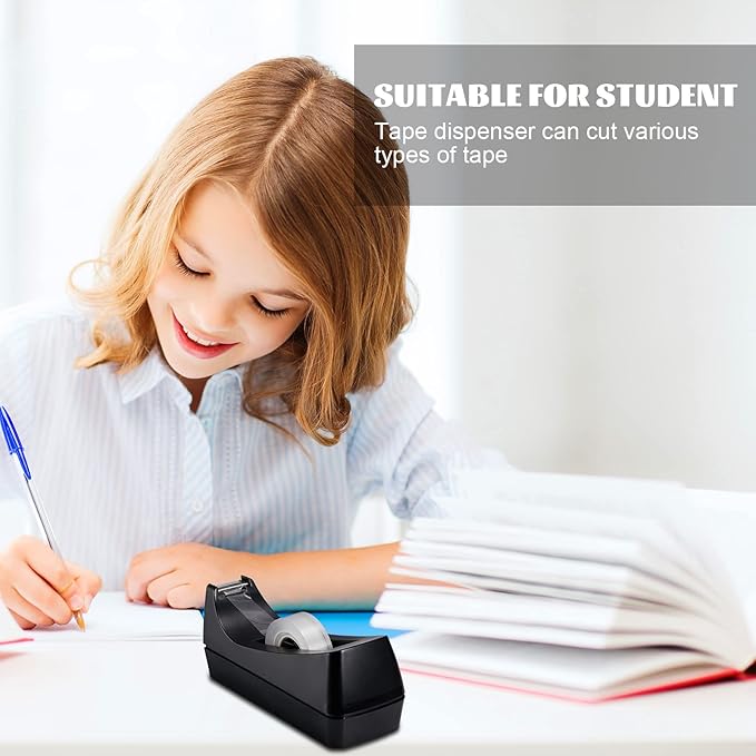 10 Pack Desktop Tape Dispenser Tape Roll Non Skid Base Tape Dispensers for Office Home School (Tape Not Included)-DeskoryOffice