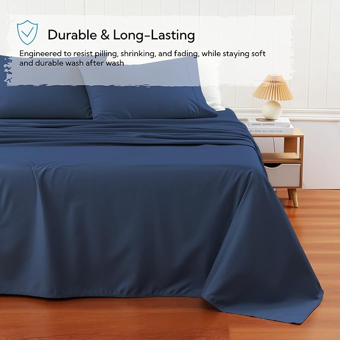 Cotton Flat Sheets Only, 600 TC 100% Cotton Flat Sheet Top Sheet Only, Full - Image 5