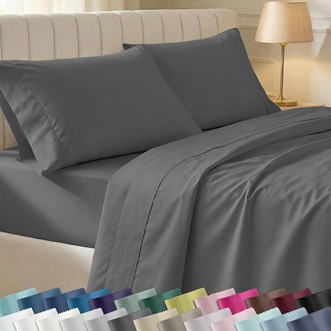 California Design Den Soft 100% Cotton Cal King Sheet Set, 400 Thread Count by CaliforniaDesignDen