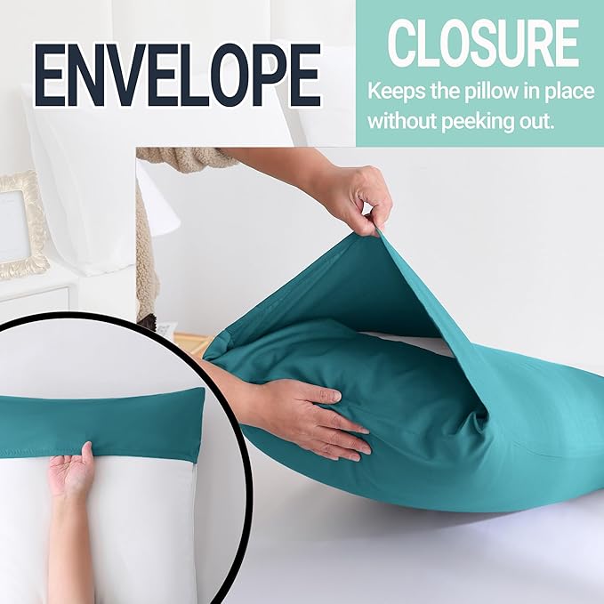 ZPECC Pillow Cases Standard Size Set of 4, 20x26 Envelope Closure Pillowcases - Image 5