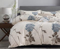 SLEEPBELLA Duvet Cover Full Size, 600 Thread Count Cotton Botanical Flowers by SLEEPBELLA