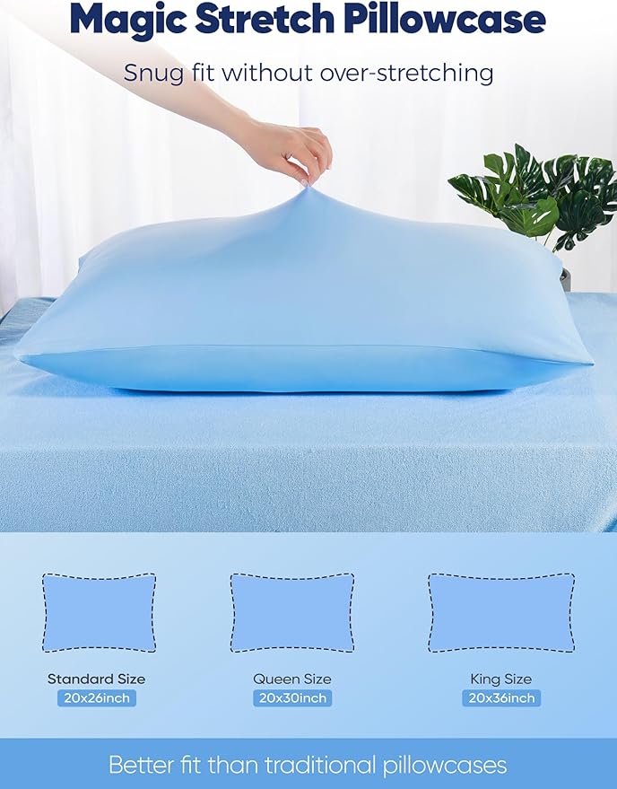 Avolare Cooling Pillow Cases King Size Set of 2, Arc-Chill 3.0 Cooling - Image 7