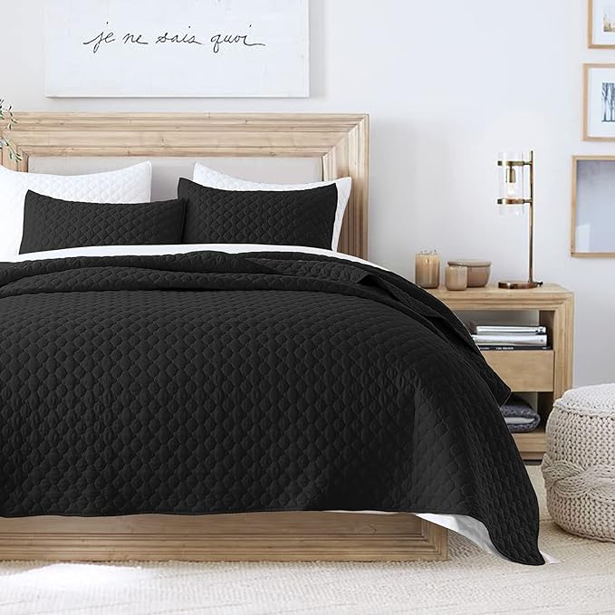 HORIMOTE HOME Quilt Set King Size, Soft Coverlet Set Lightweight Microfiber by HORIMOTEHOME