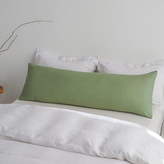 Simple&Opulence Body Pillow Cover 20" x 54", 100% Pure Linen, Ultra Soft and - Image 5